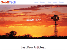 Tablet Screenshot of geofftech.com